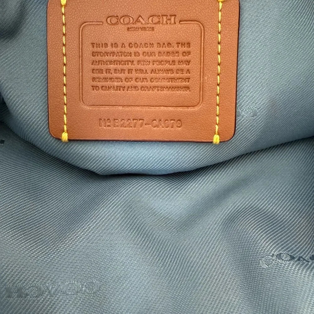 COACH Polished Pebble Leather Shoulder Bag